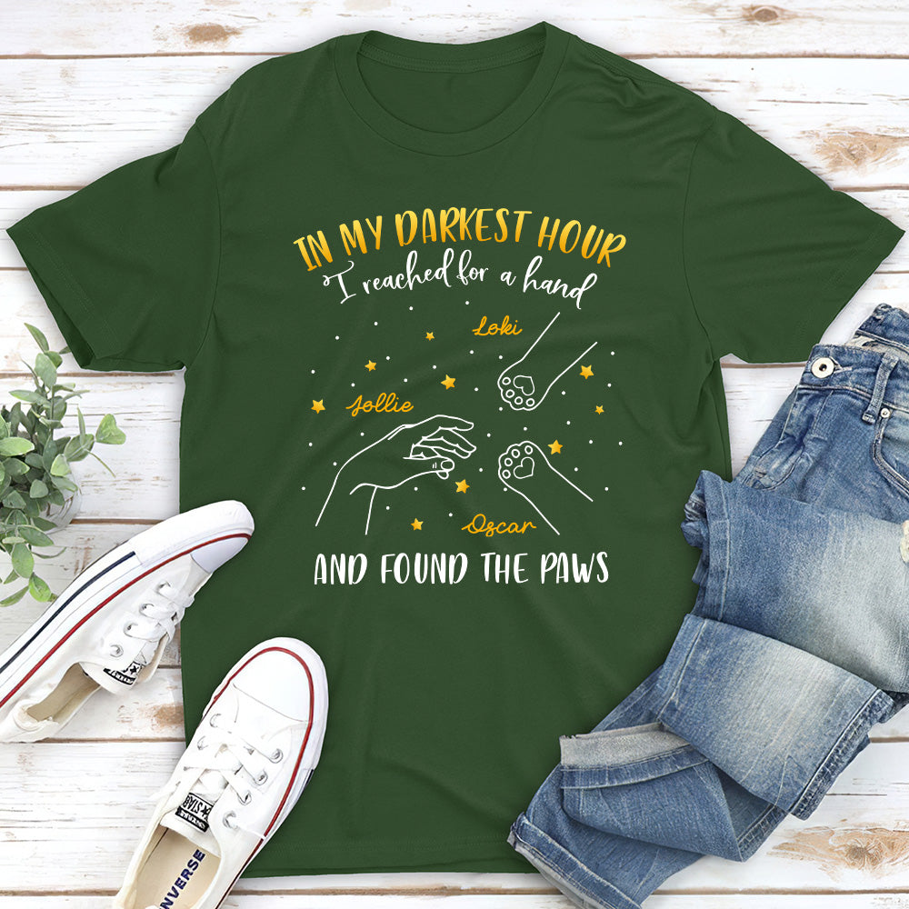 Found The Cat Paws - Personalized Custom Unisex T-shirt