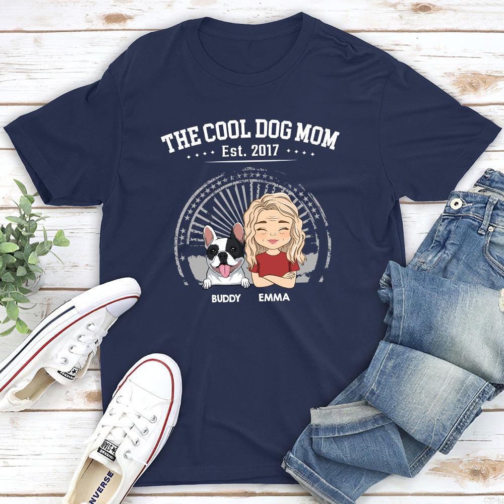 The Cool Dog Dad - Personalized Custom Unisex T-shirt