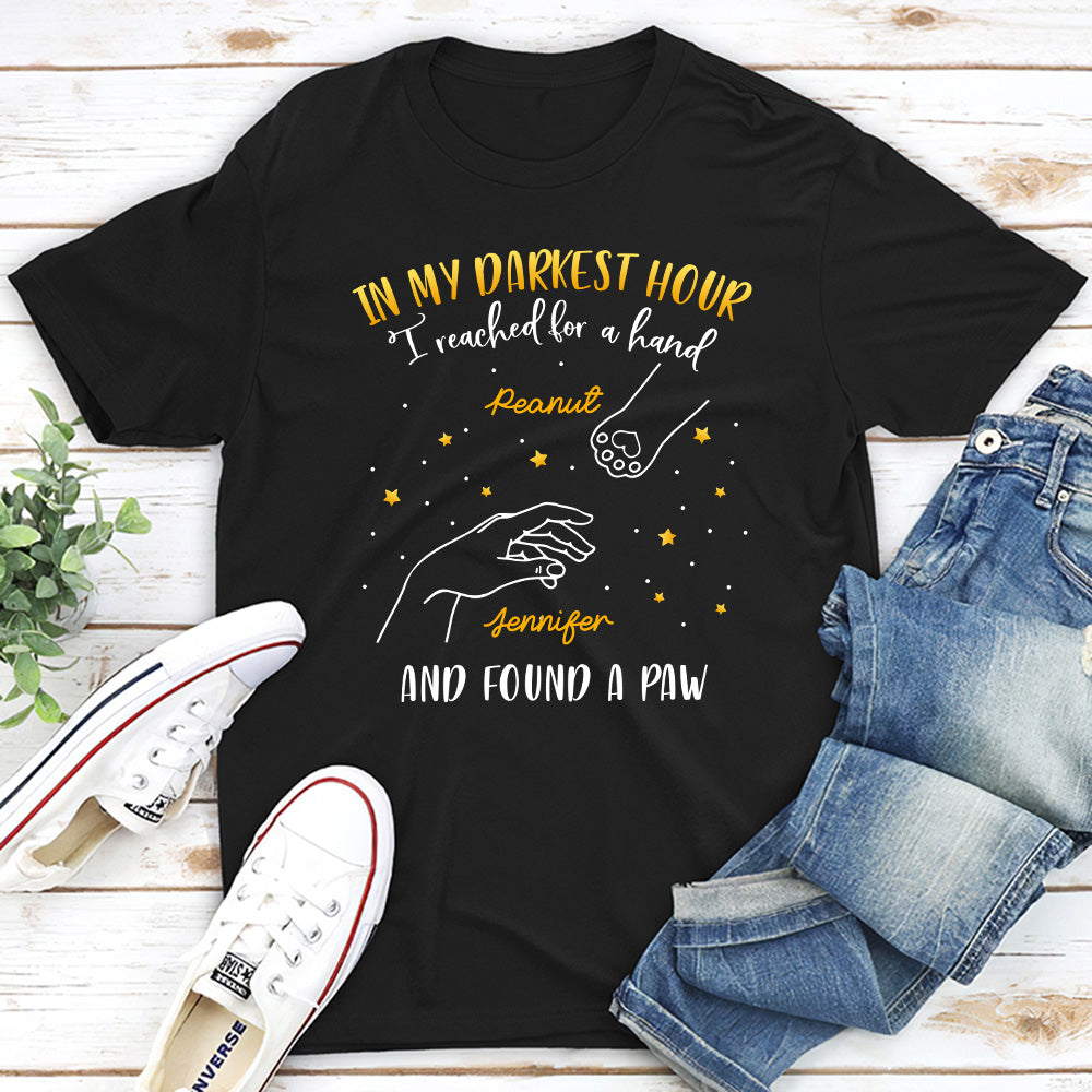 Found The Cat Paws - Personalized Custom Unisex T-shirt