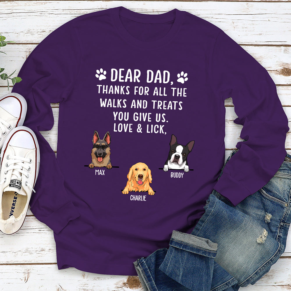 Thanks For All The Treats - Personalized Custom Long Sleeve T-shirt