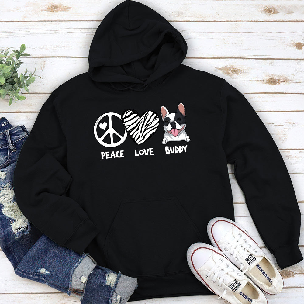 Peace And Love - Personalized Custom Hoodie
