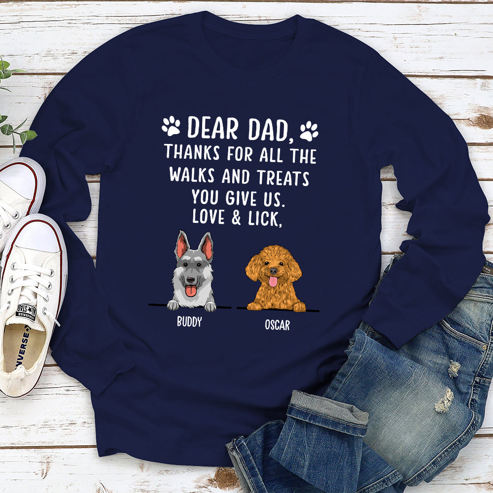 Thanks For All The Treats - Personalized Custom Long Sleeve T-shirt