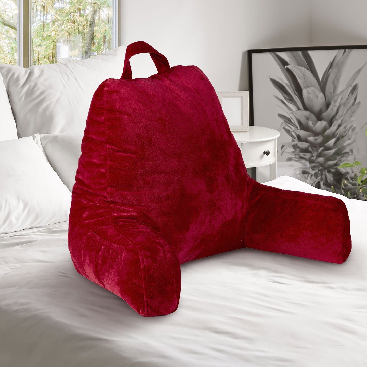 Cheer Collection Shredded Memory Foam TV Pillow & Backrest