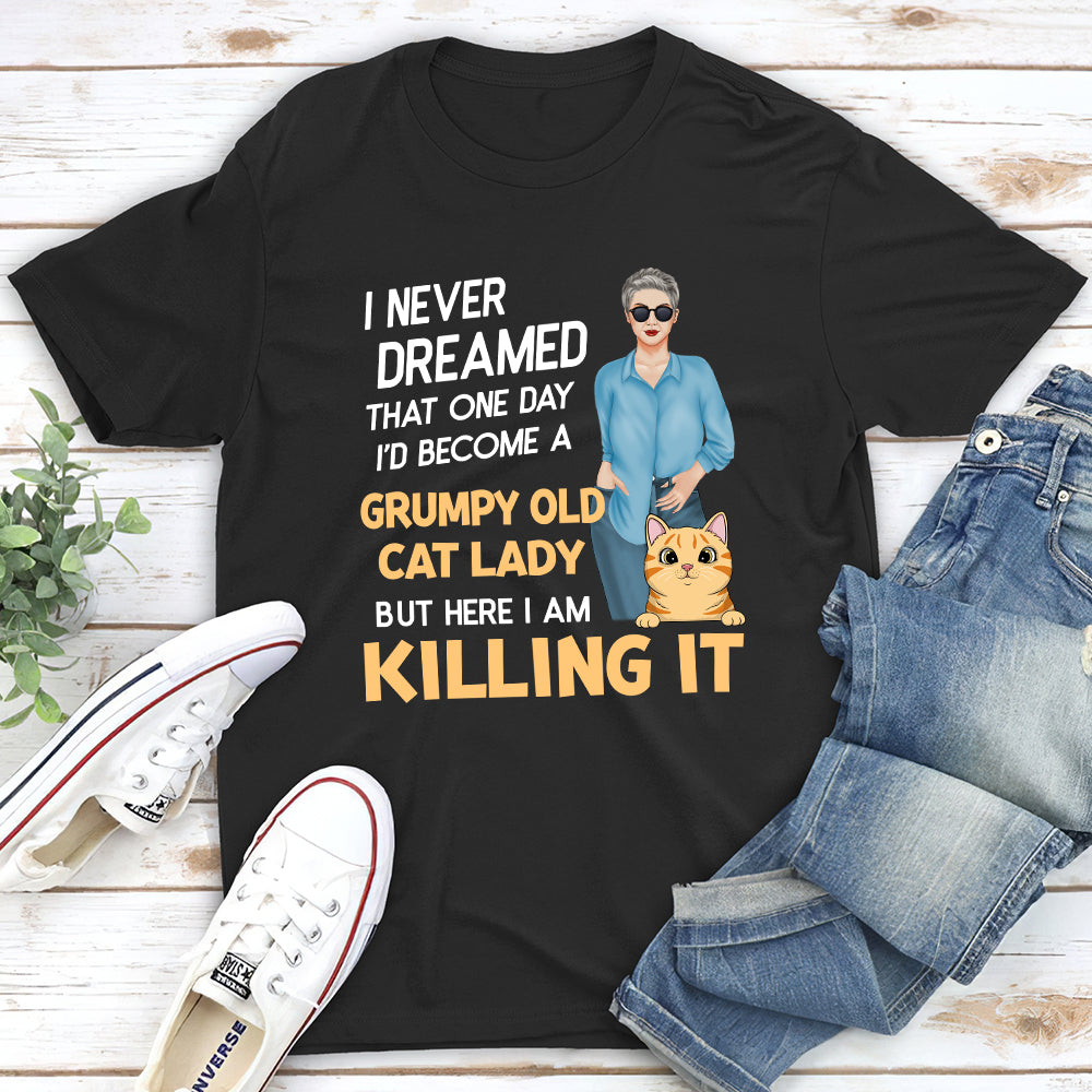Cat Lady - Personalized Custom Unisex T-shirt