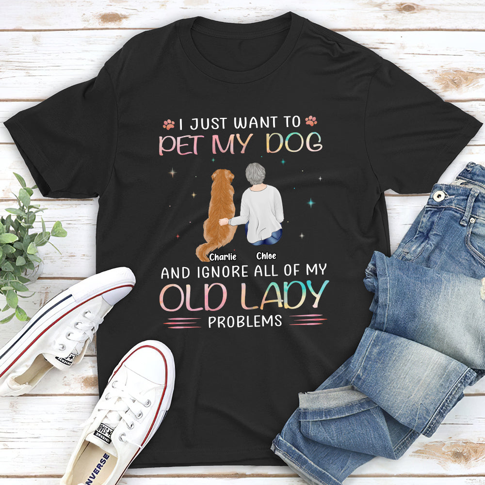 Old Lady Problem - Personalized Custom Unisex T-shirt