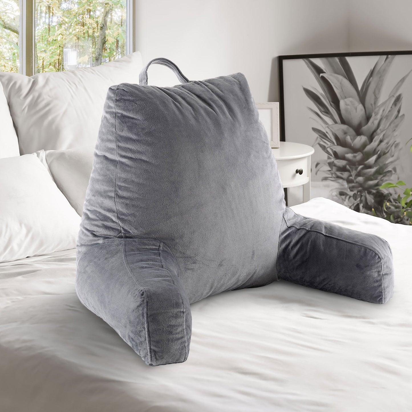 Cheer Collection Shredded Memory Foam TV Pillow & Backrest
