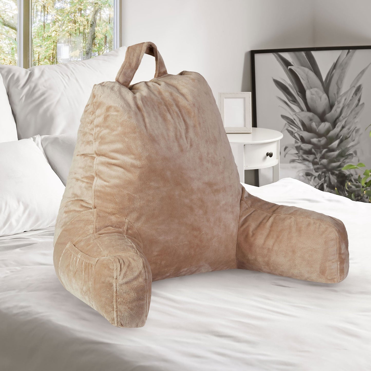 Cheer Collection Shredded Memory Foam TV Pillow & Backrest