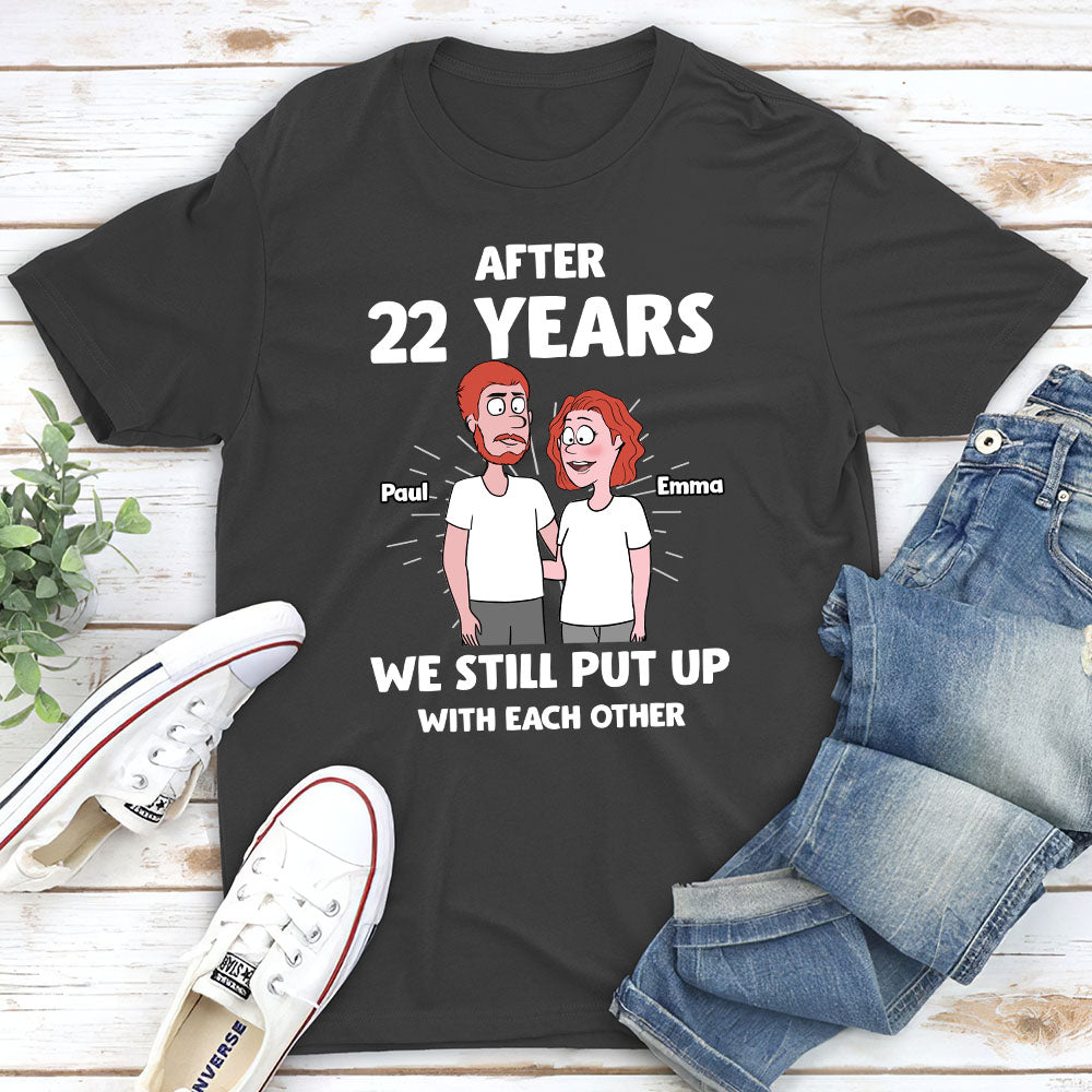 Put Up With- Personalized Custom Unisex T-shirt