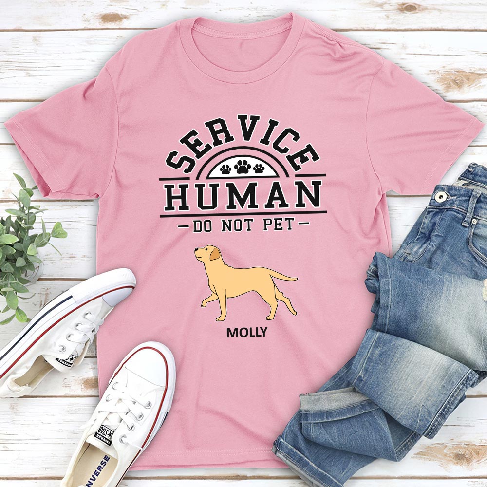 Dogs Service Human - Personalized Custom Unisex T-shirt