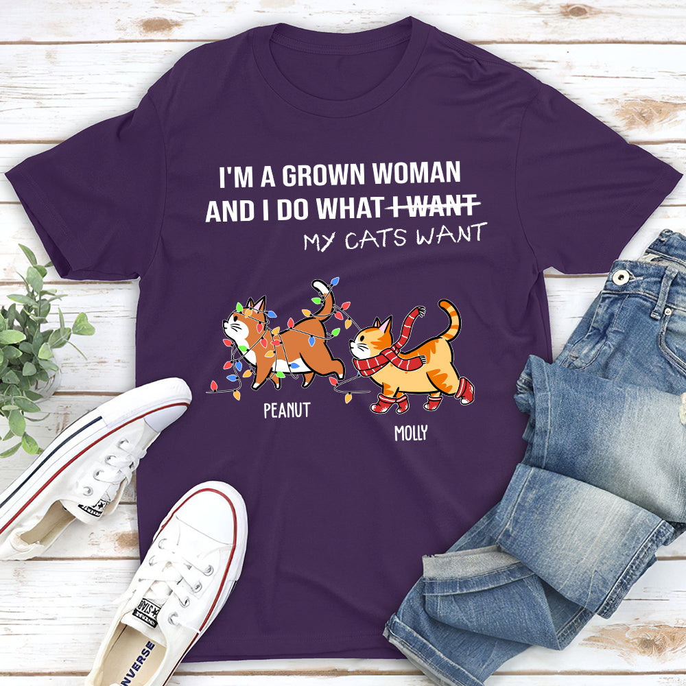 Do What My Cat Wants - Personalized Custom Unisex T-shirt