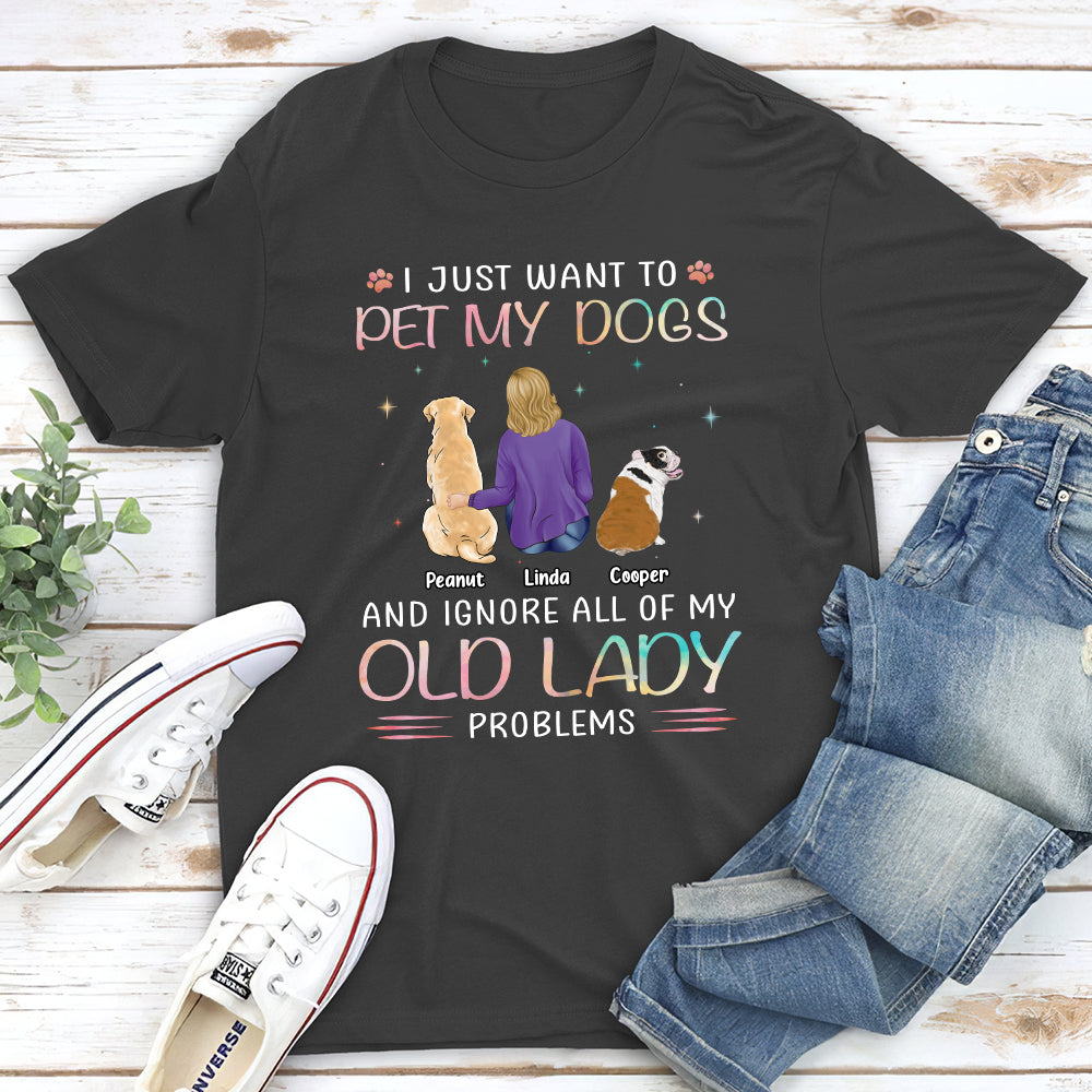 Old Lady Problem - Personalized Custom Unisex T-shirt