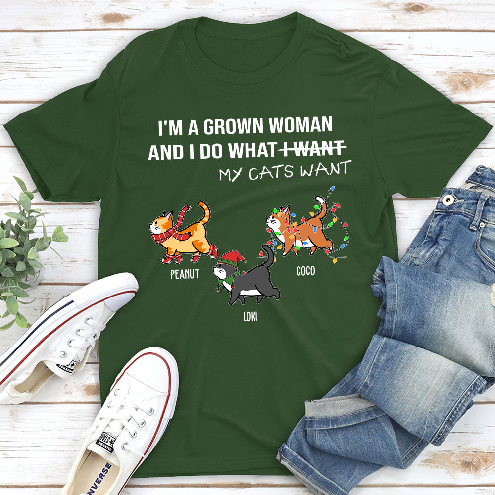 Do What My Cat Wants - Personalized Custom Unisex T-shirt