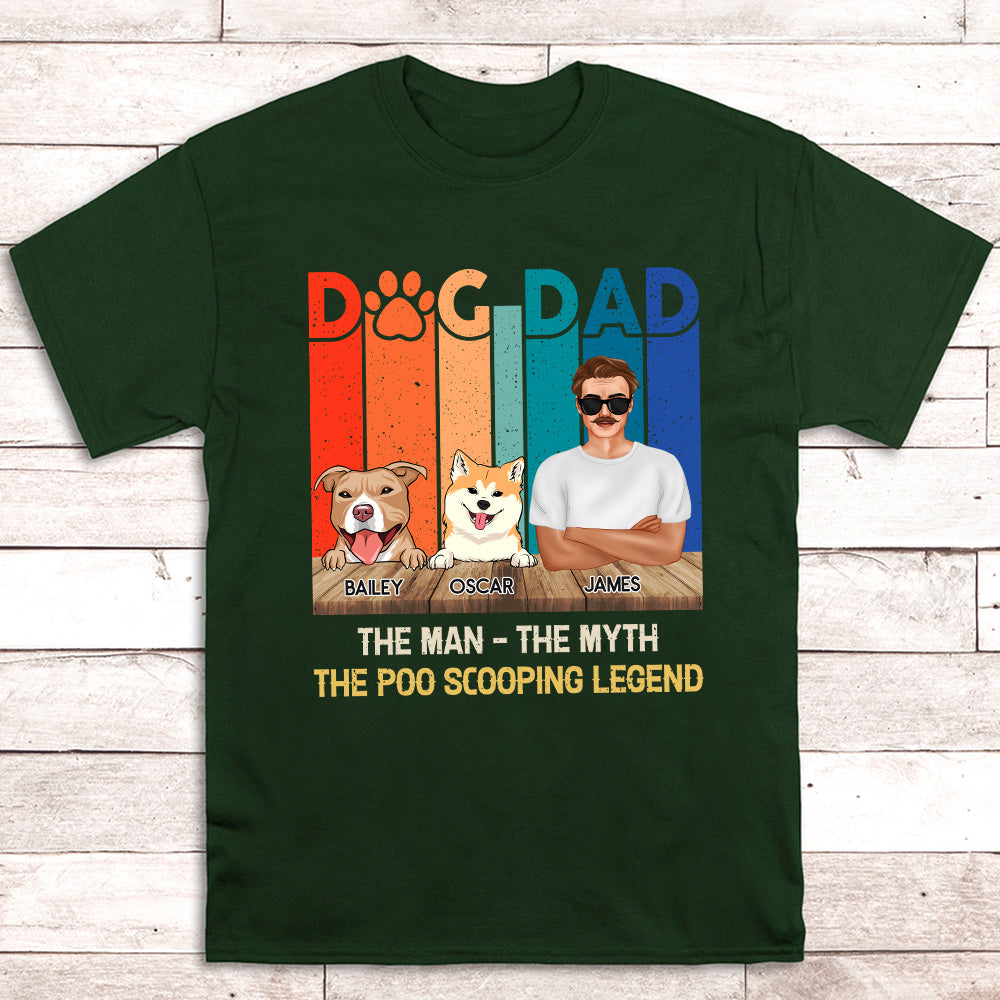 Dog Dad Man - Personalized Custom Unisex T-shirt