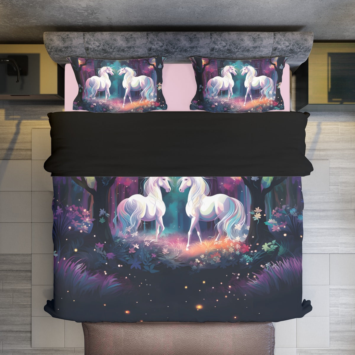 Duvet Set - Mysterious Unicorns