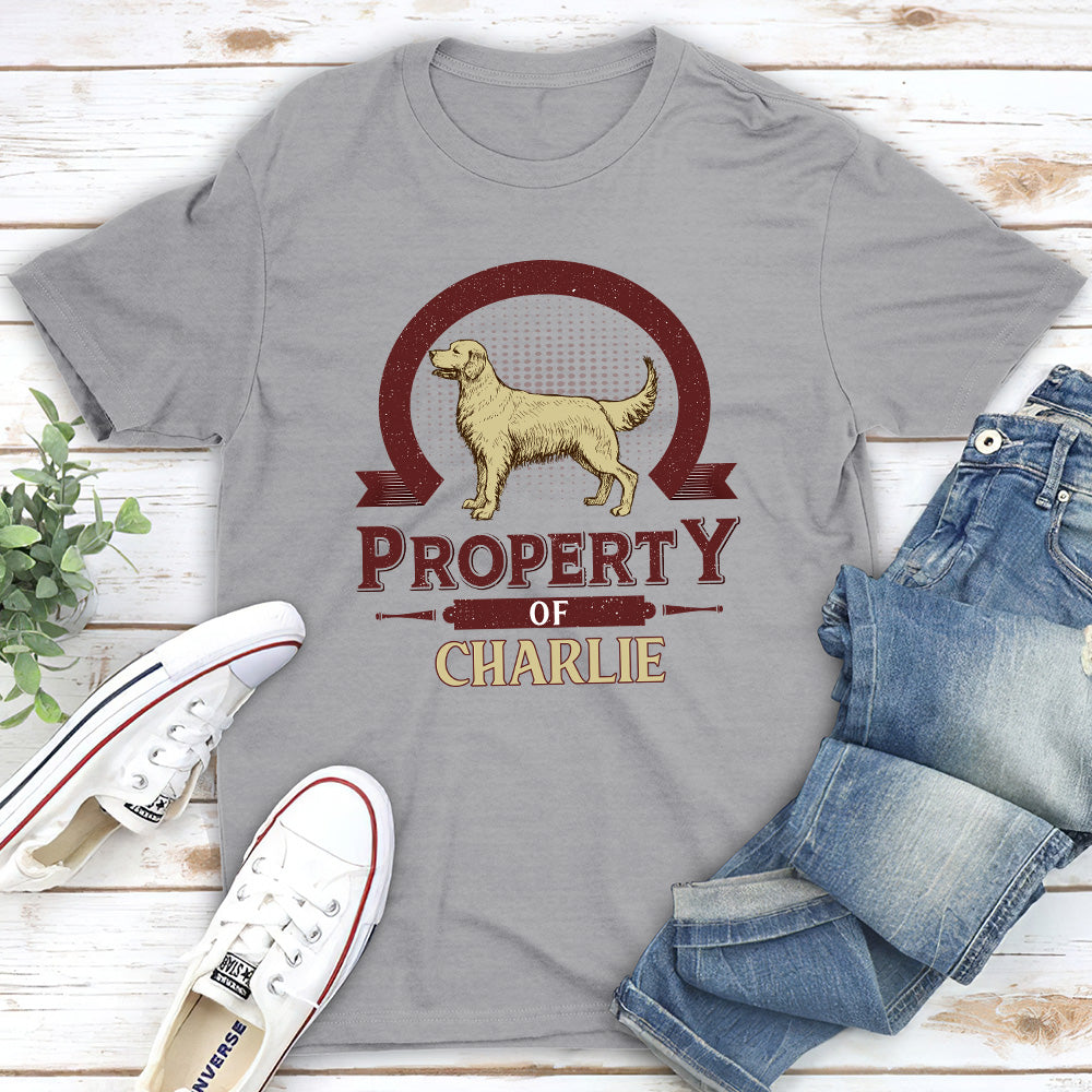 Dog Property Vintage - Personalized Custom Premium T-shirt