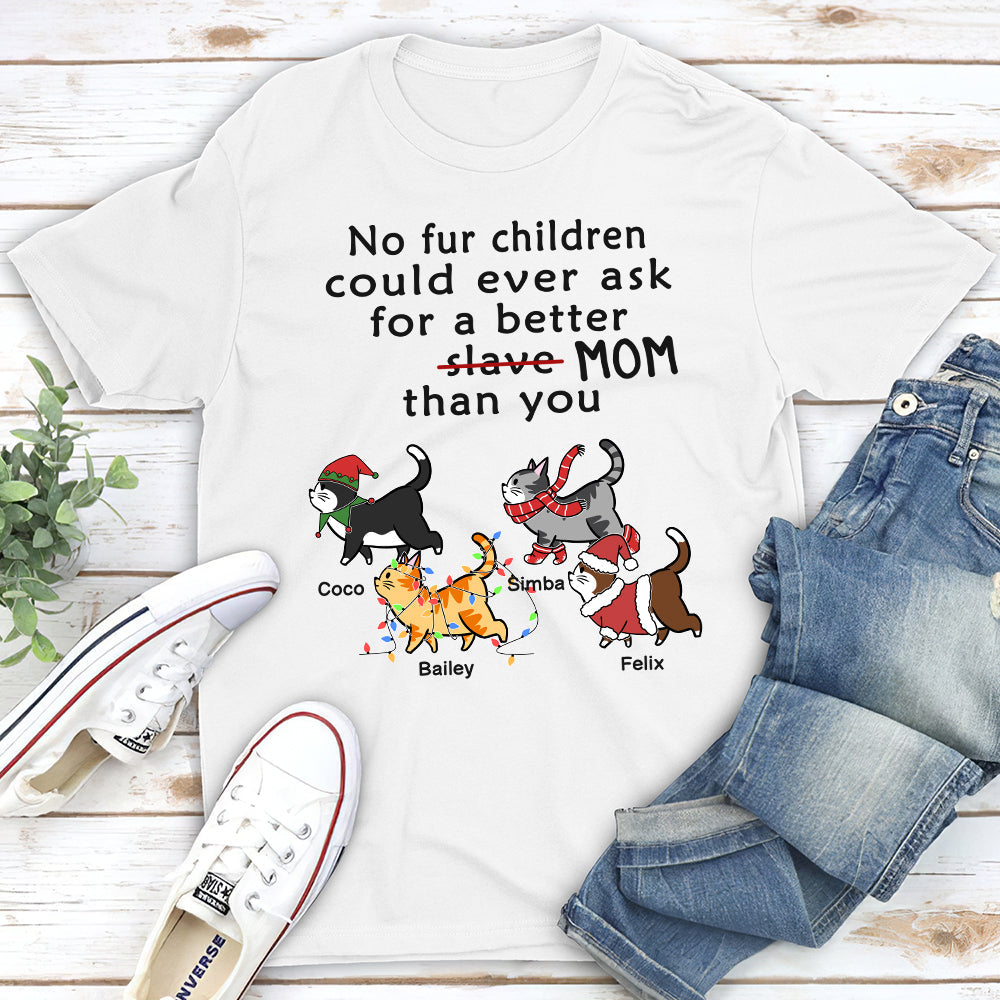 Slave Cat Dad - Personalized Custom Unisex T-shirt