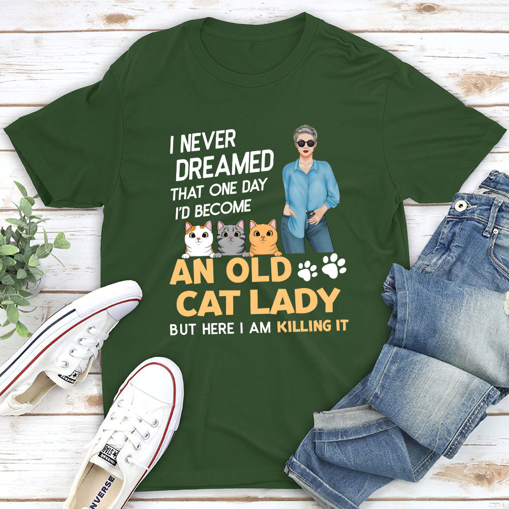 Cat Lady - Personalized Custom Unisex T-shirt