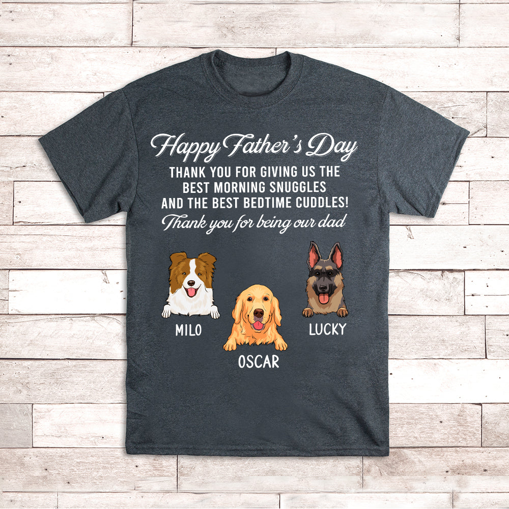 Thank You For Being My Dad - Personalized Custom Unisex T-shirt