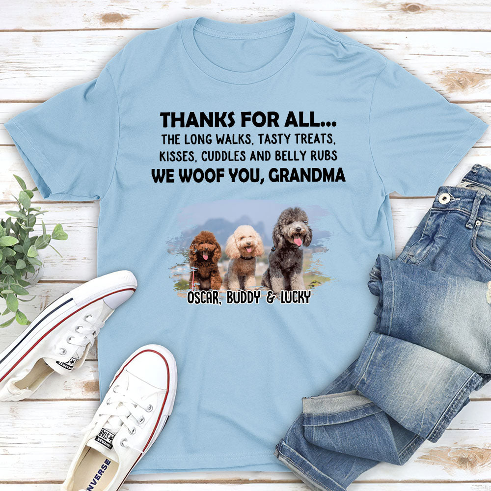 Thanks For All... Photo - Personalized Custom Unisex T-shirt