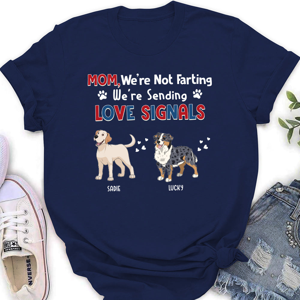 Sending Love Signals - Personalized Custom Women's T-shirt