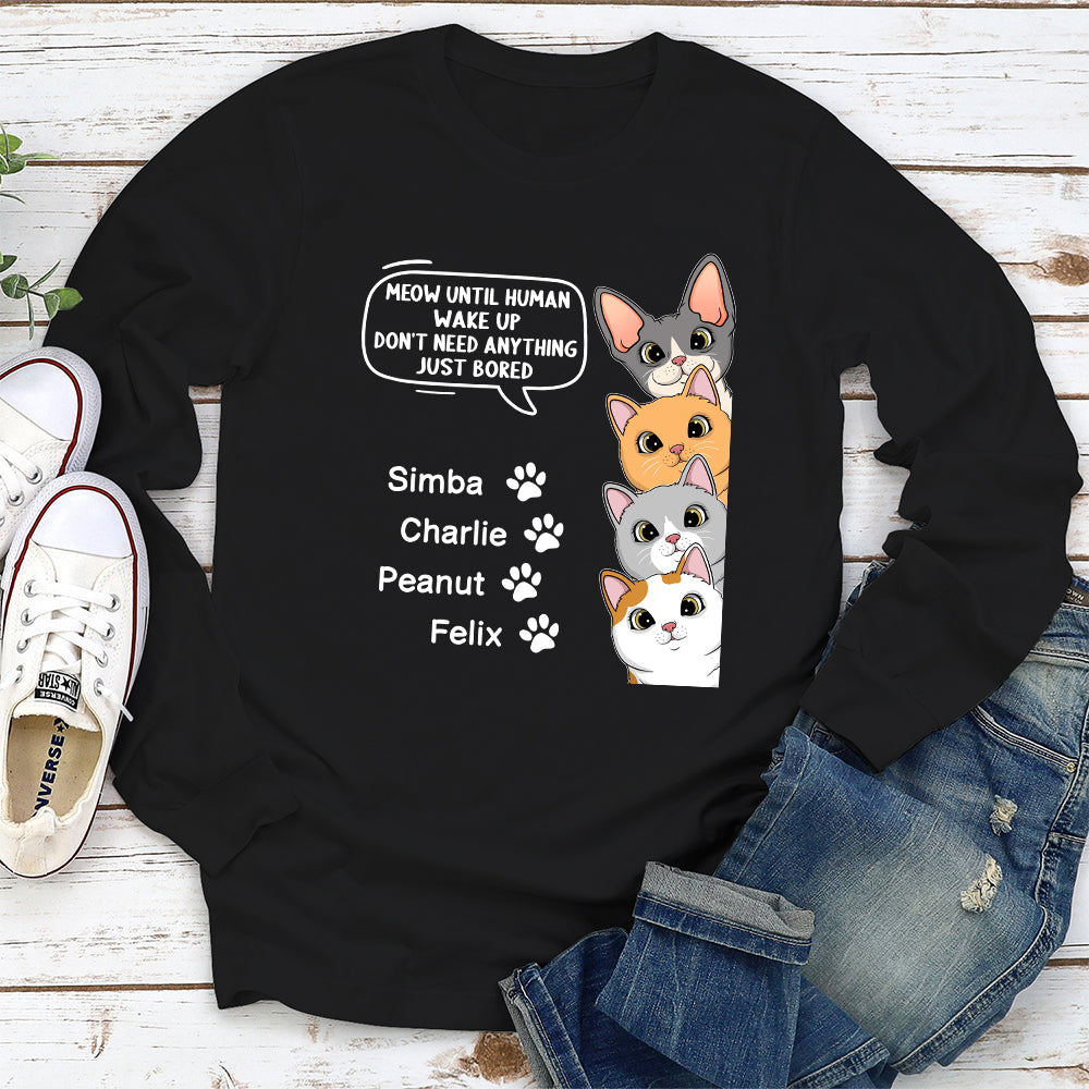 Until Human Wake Up - Personalized Custom Long Sleeve T-shirt