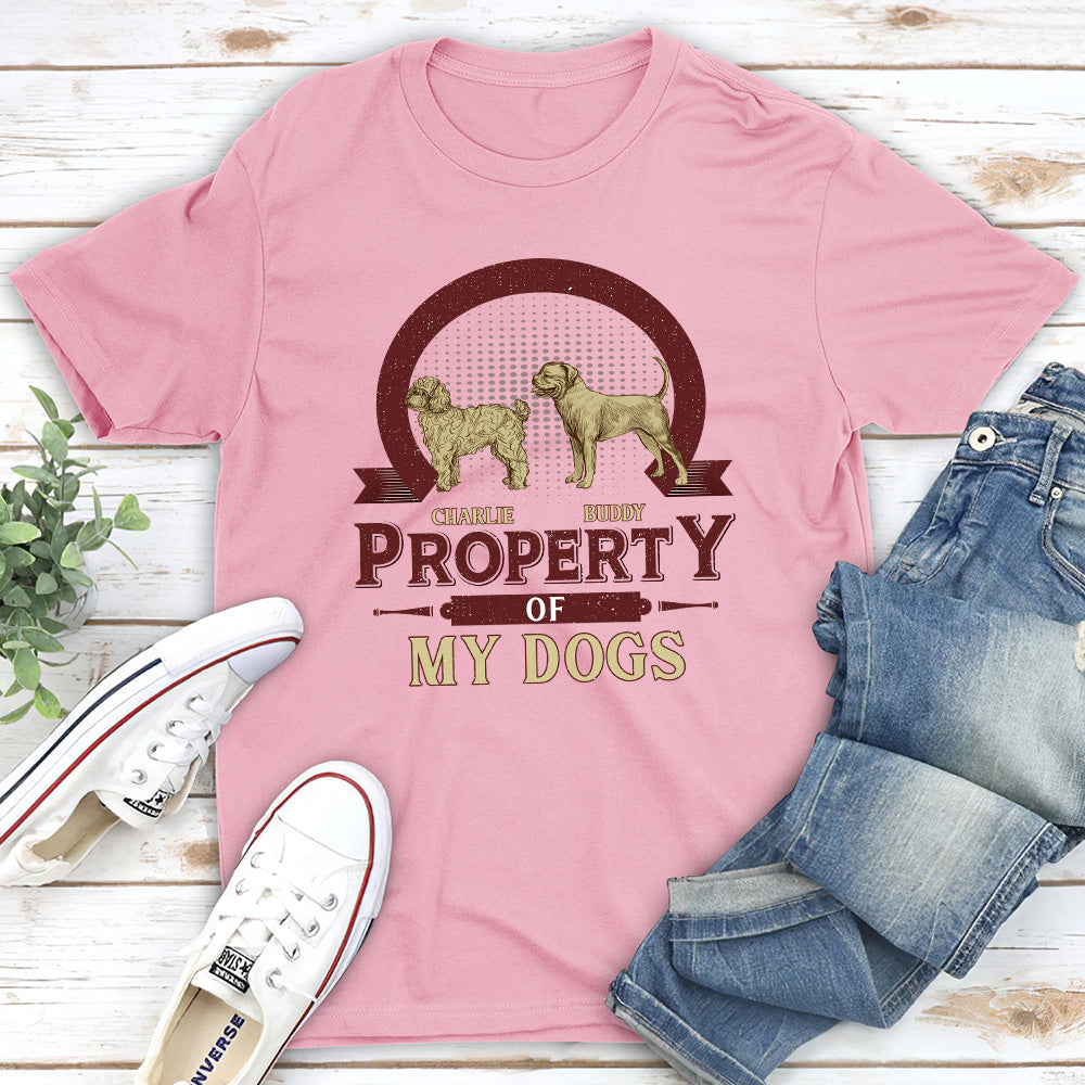 Dog Property Vintage - Personalized Custom Premium T-shirt