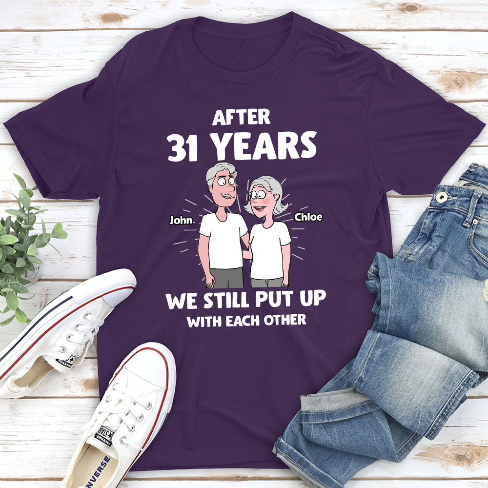 Put Up With- Personalized Custom Unisex T-shirt