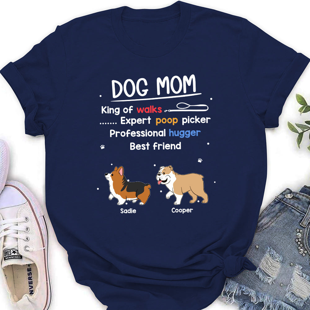 Dog Mom Mum Is - Personalized Custom Women's T-shirt