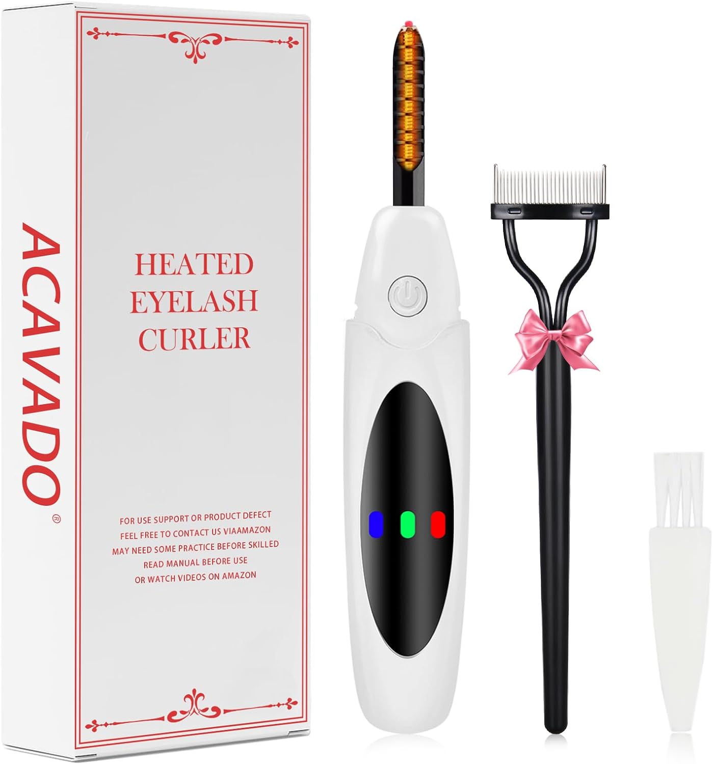 Heated Eyelash Curler Professional- Super Fast Heating, Naturally Lashes Curling with Innovative ARC Desigh, Perfect Fit Lash, Quick Type-C Rechargeable, 3 Heating Mode, Anti-Burn Eyelid