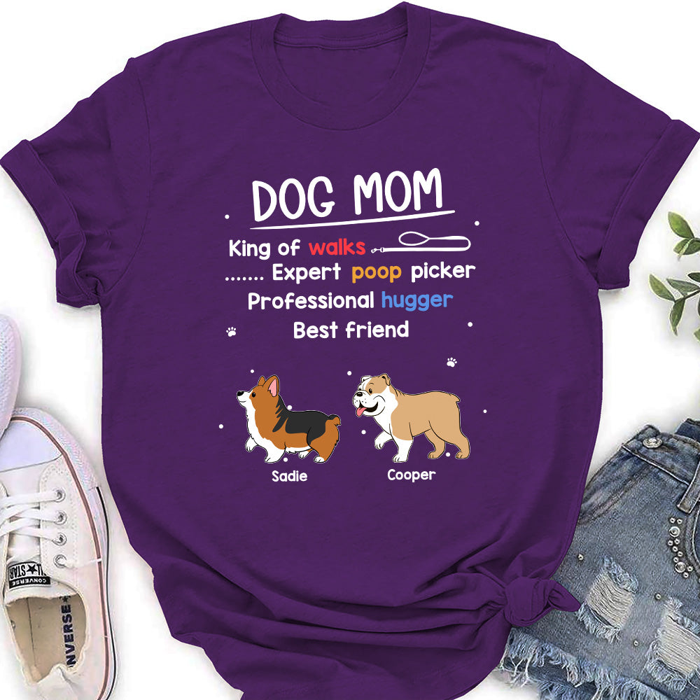 Dog Mom Mum Is - Personalized Custom Women's T-shirt