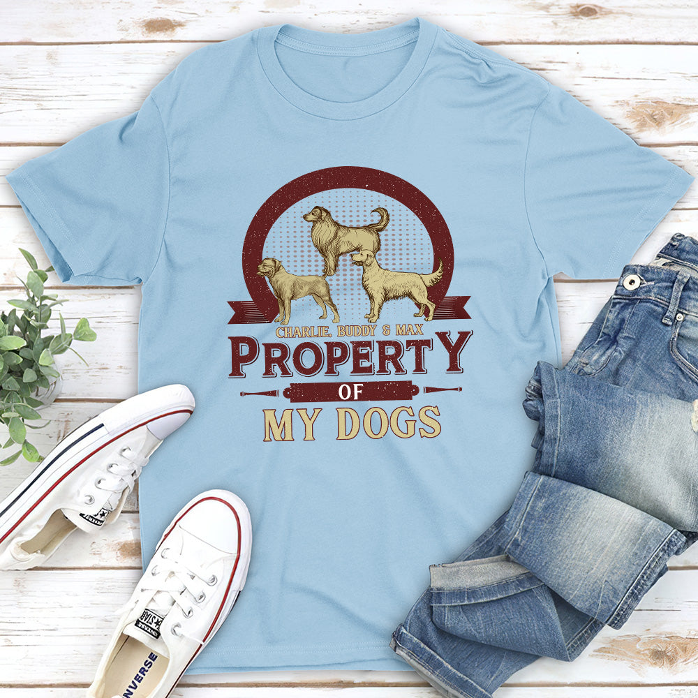 Dog Property Vintage - Personalized Custom Premium T-shirt