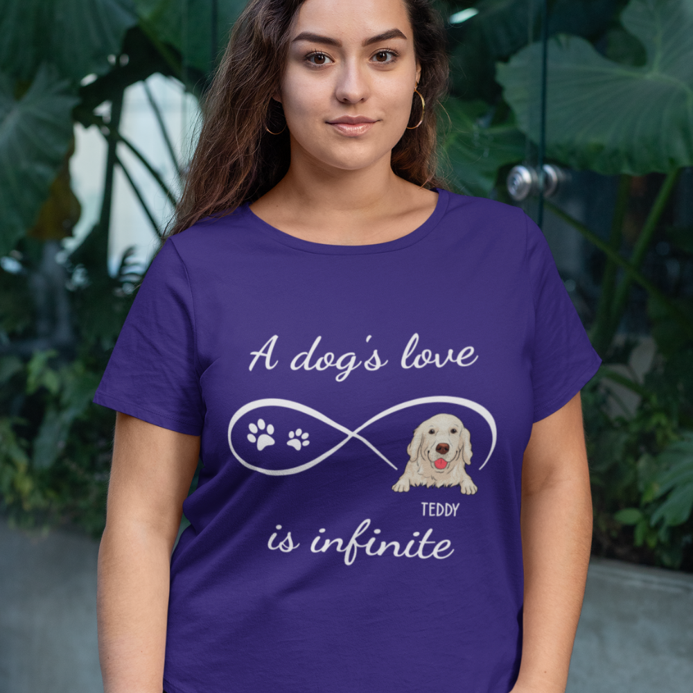 Dog's Infinite Love 2 - Personalized Custom Unisex T-shirt