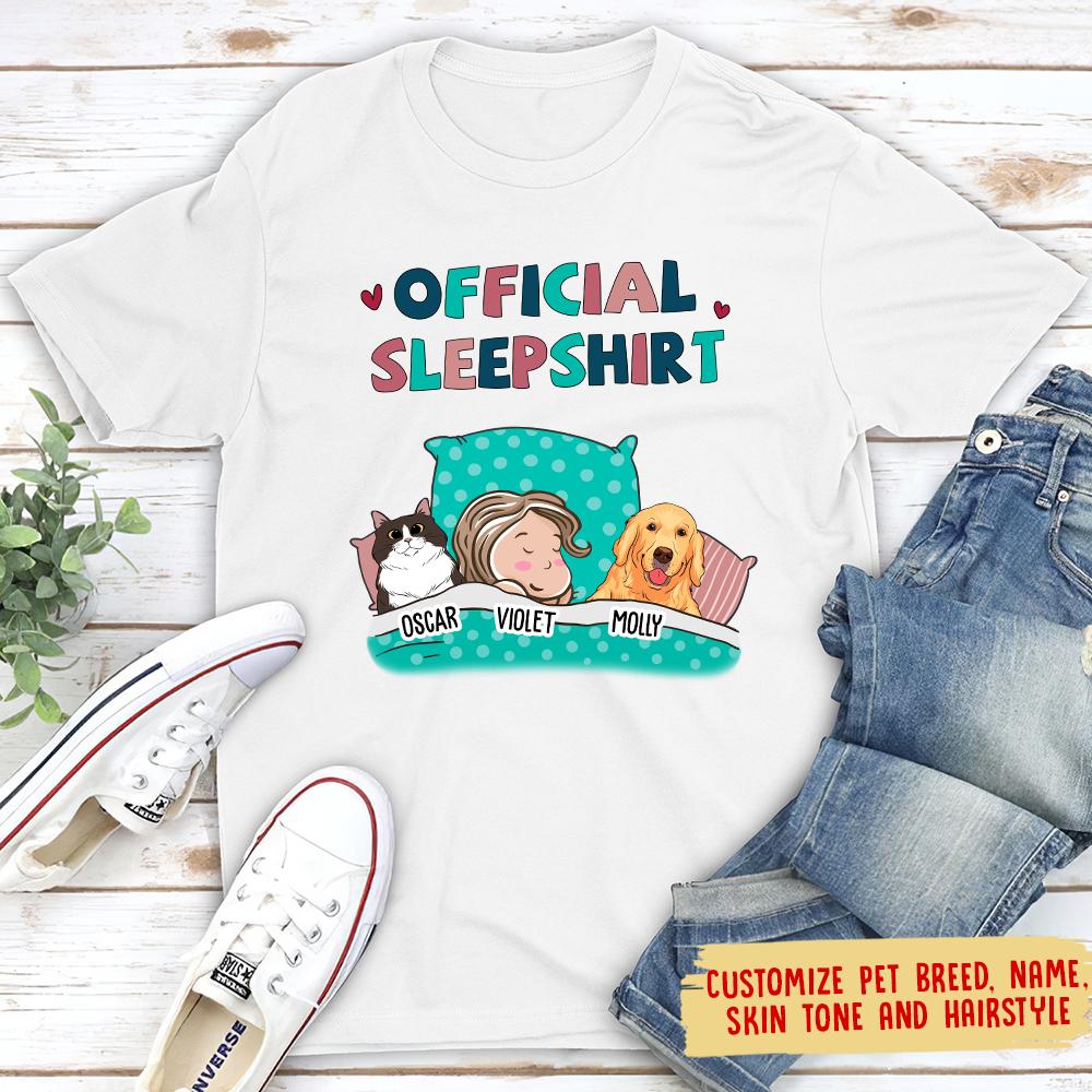 Pet Official Sleepshirt - Personalized Custom Premium T-shirt