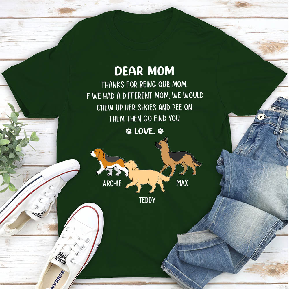 Thanks Mom - Personalized Custom Unisex T-shirt