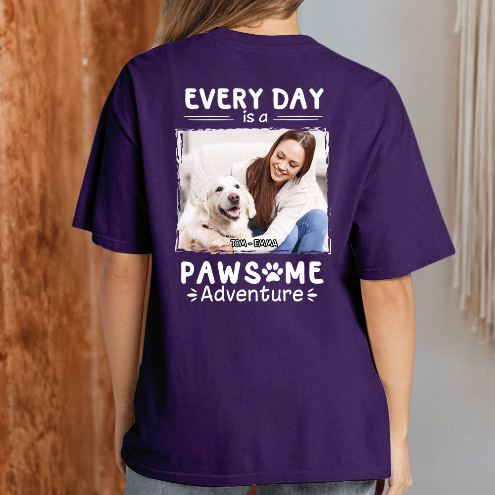 Pawsome Adventure Photo - Personalized Custom Unisex T-shirt