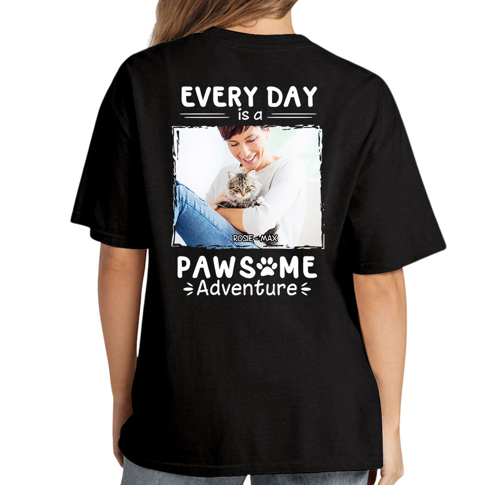 Pawsome Adventure Photo - Personalized Custom Unisex T-shirt