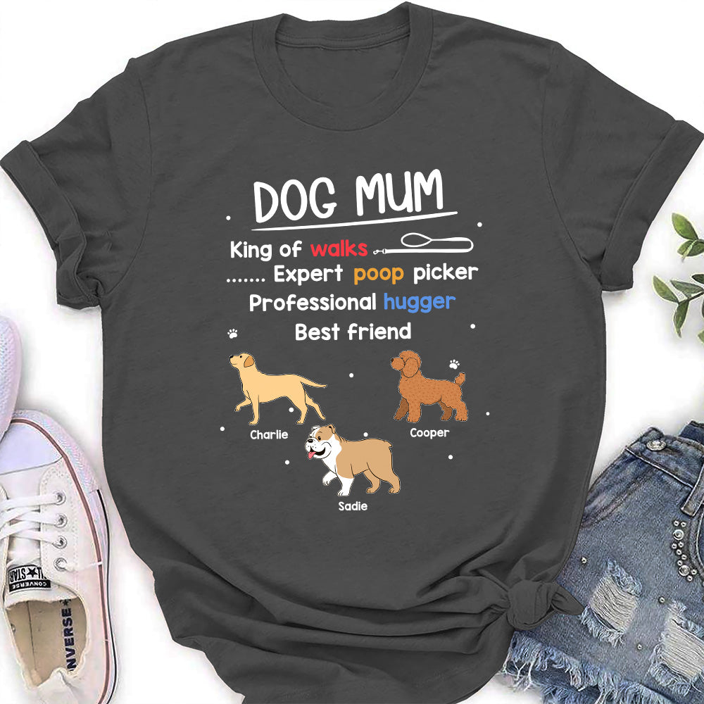 Dog Mom Mum Is - Personalized Custom Women's T-shirt
