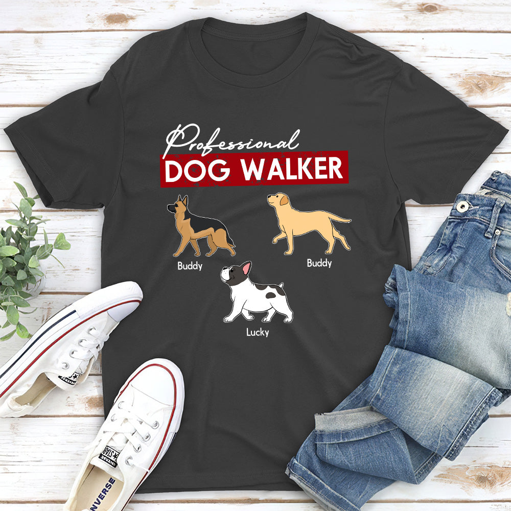 Professional Dog Walker - Personalized Custom Unisex T-shirt