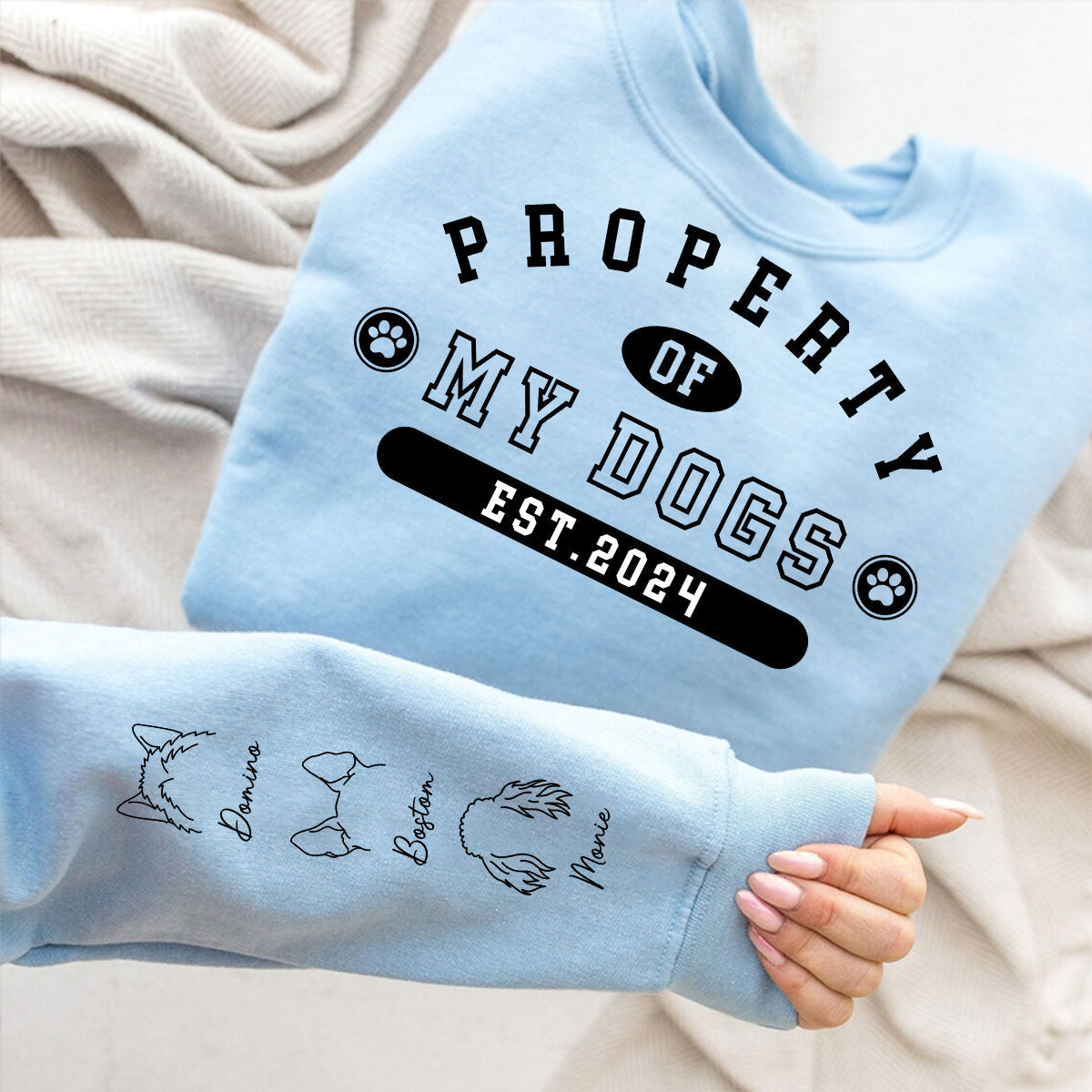 Property Of Dogs - Personalized Custom Long Sleeve T-shirt