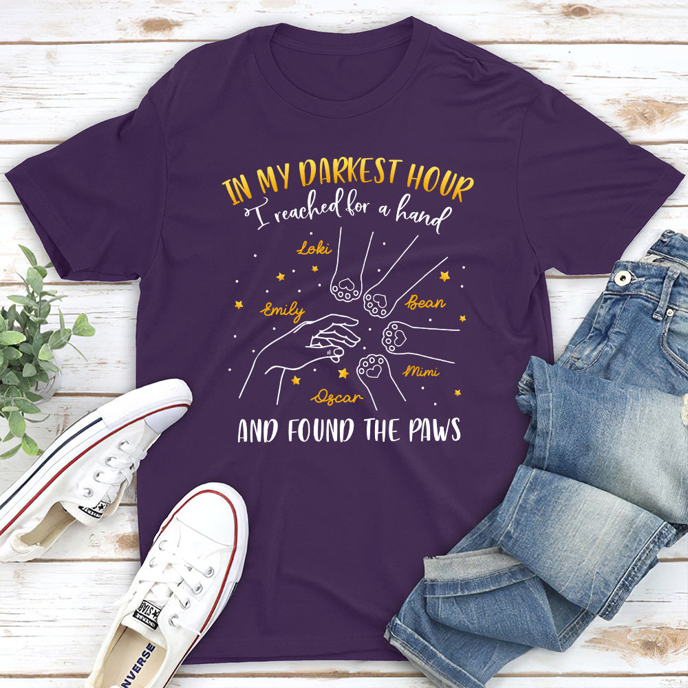 Found The Cat Paws - Personalized Custom Unisex T-shirt
