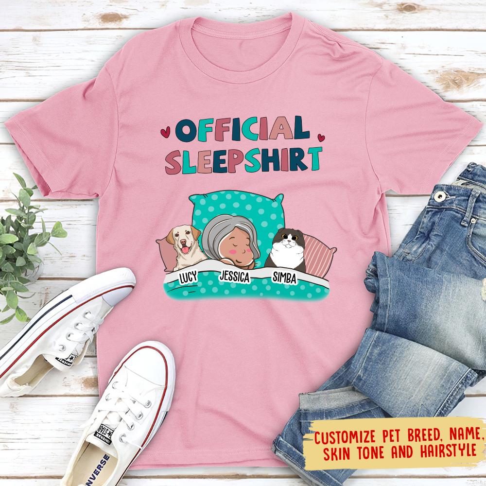 Pet Official Sleepshirt - Personalized Custom Premium T-shirt