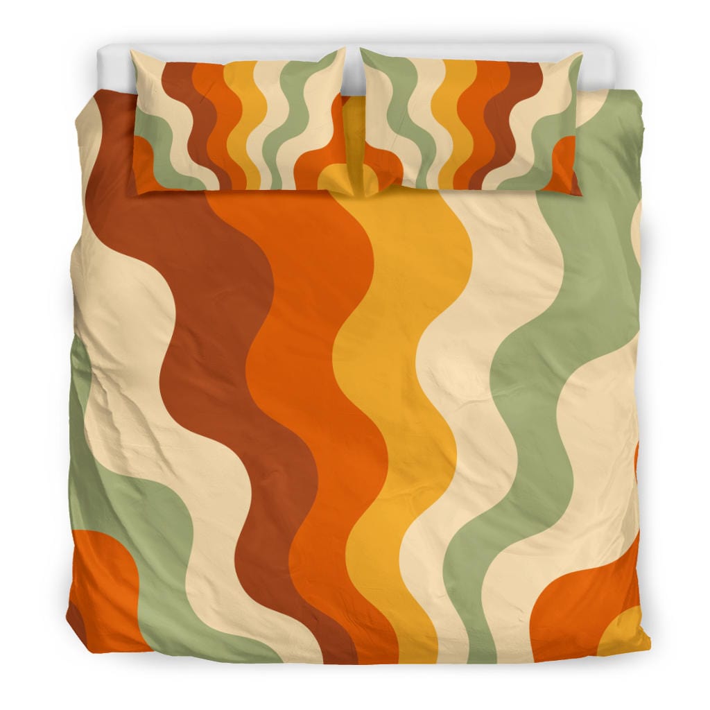 Retro Groovy Vibes Non Outlined Quilt, Doona & Duvet Covers