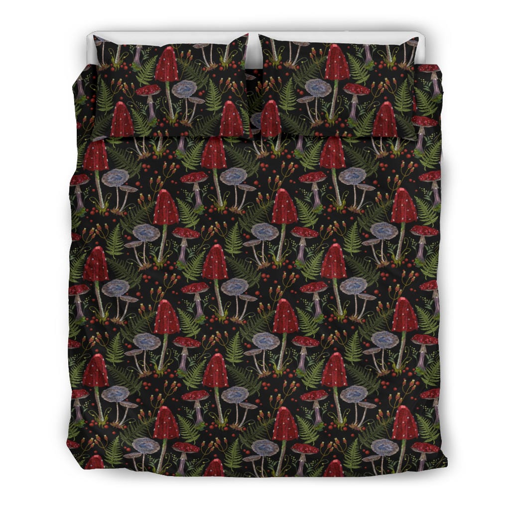 Red Mushrooms Quilt, Doona & Duvet Covers