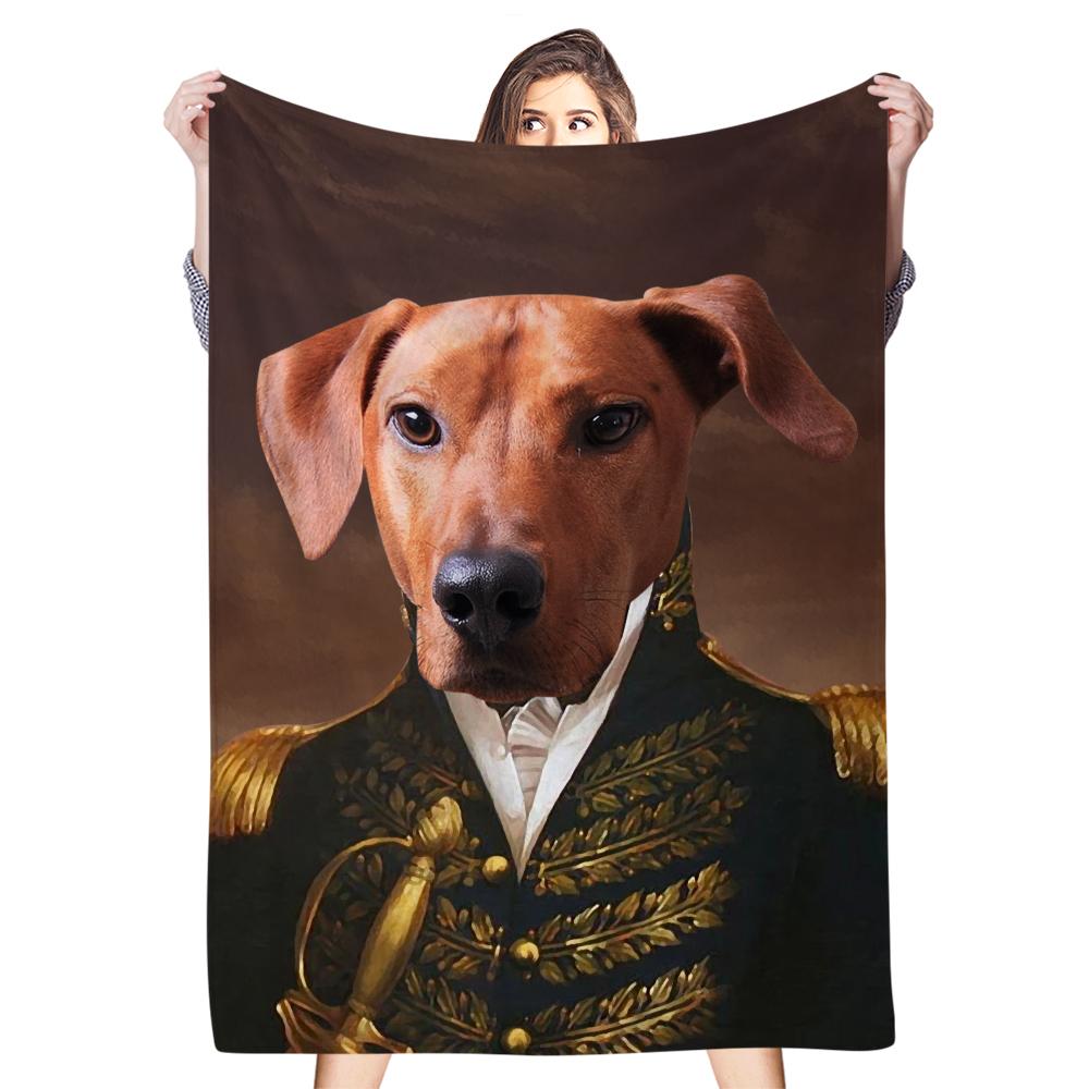 Custom Pet Avatar Blanket Photo Blanket Gift for Pet Lover