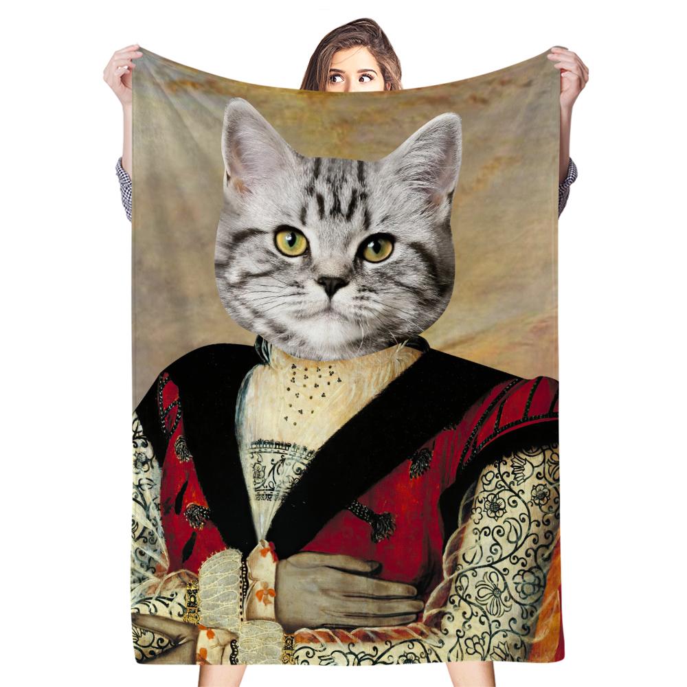 Custom Pet Avatar Blanket Photo Blanket Gift for Pet Lover