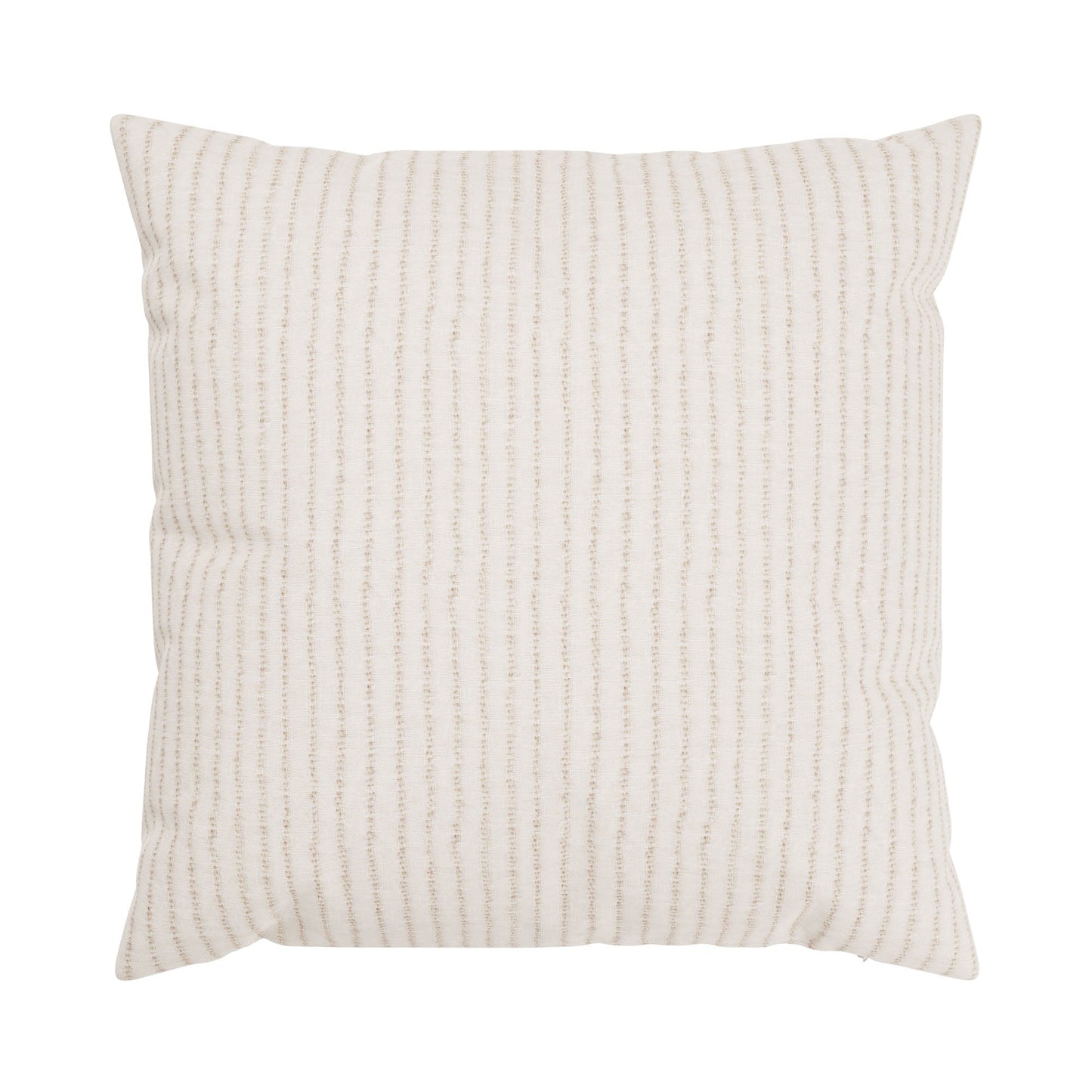 Dobby Natural Stripe Linen Pillow