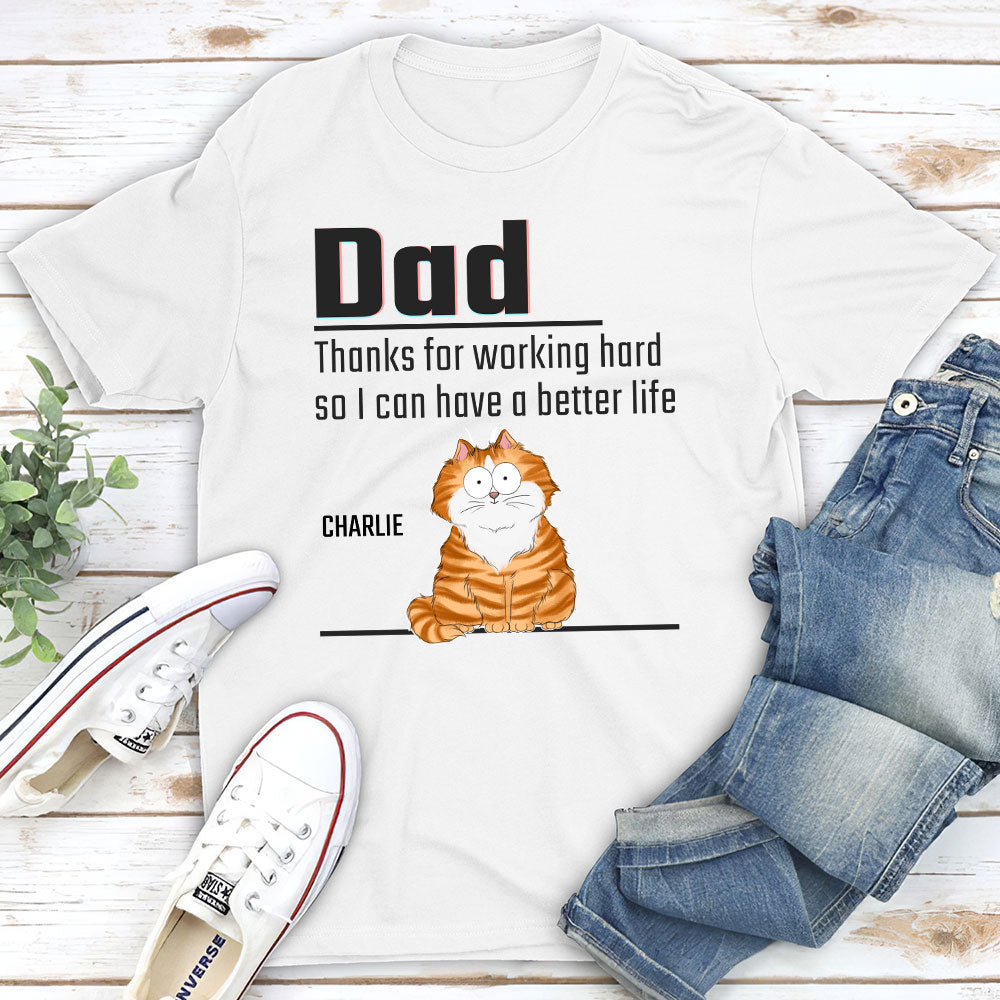 Working Hard - Personalized Custom Premium T-shirt