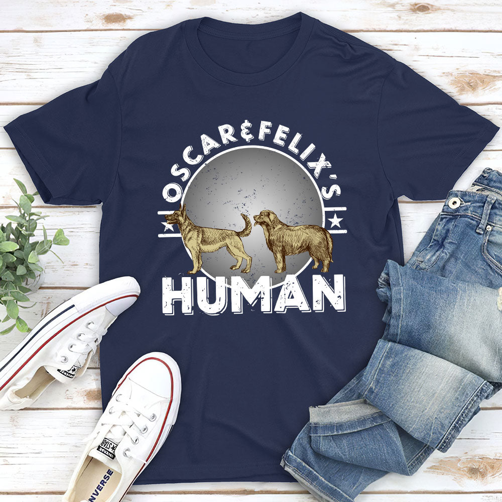 Dog Person Circle - Personalized Custom Unisex T-shirt