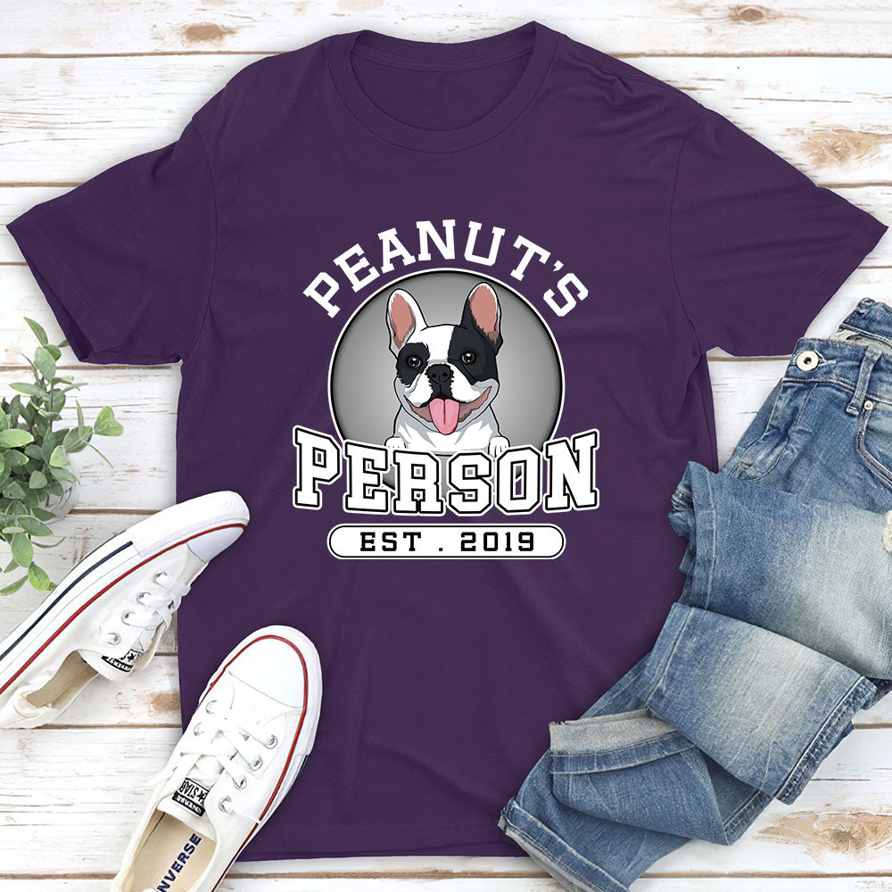 Dog Person Title - Personalized Custom Unisex T-Shirt