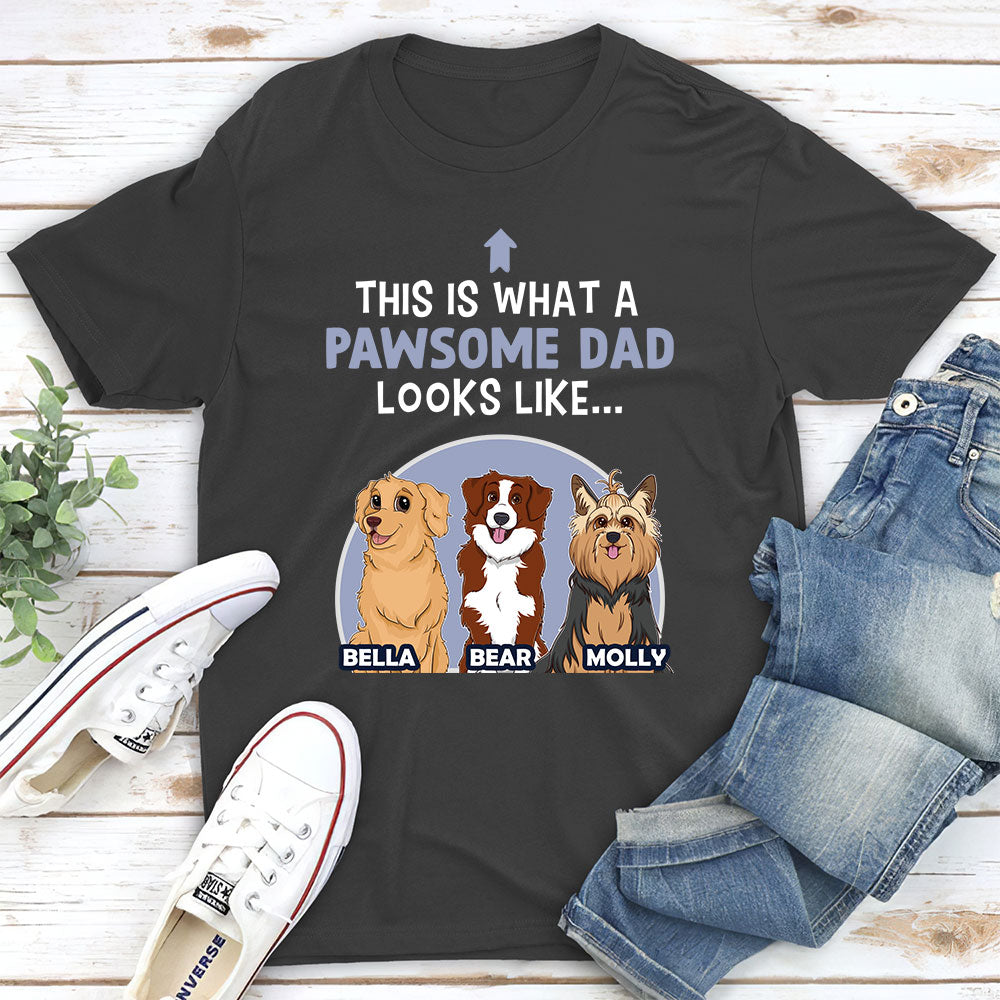 Pawsome Mom/Dad - Personalized Custom Unisex T-shirt